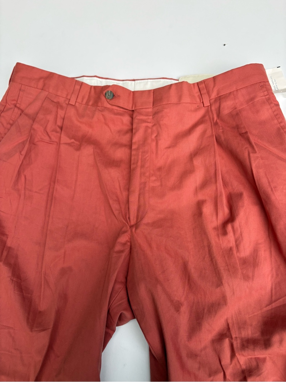 Men's Rust Orange Chino Pants-38x32-Mark, Fore& Strike-USA made-Golf Trouser-NEW